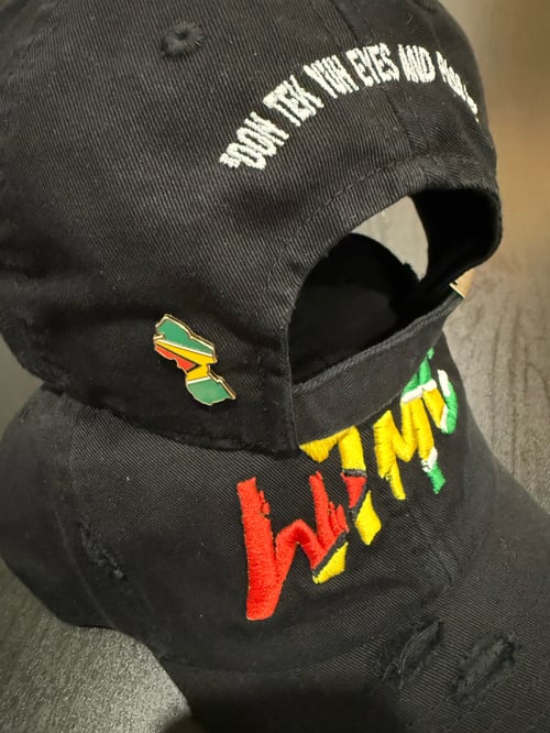 Image of Guyana Flag "WTMC" Logo Dad Hat v2