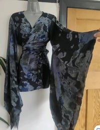 Image 3 of Ubud co ord straight skirt set tie dye effect