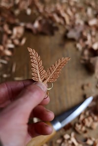 Image 6 of Fern Leaf~ Earrings 