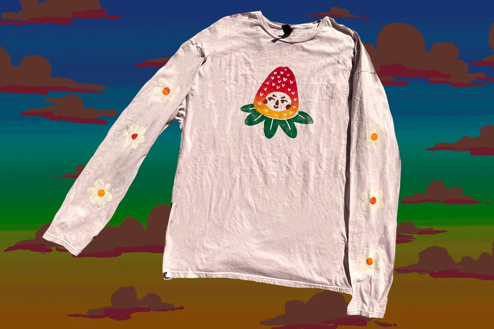 Image of MADE TO ORDER Long Sleeve Strawbaby Shirt 