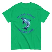 Image 11 of Unisex classic tee, Sacred Whale Sacred Reef Coastal Ocean Coral Reef Whale Tee