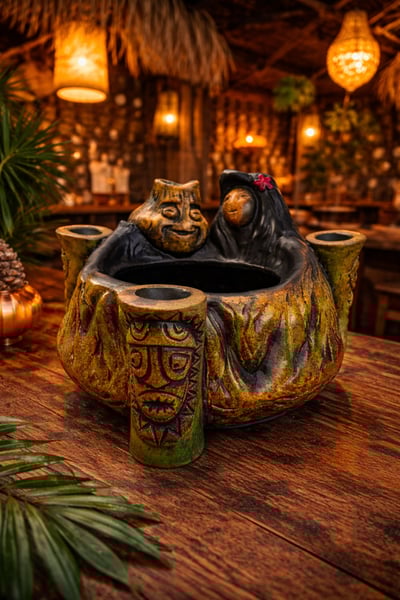 Image of LE 143/150 “I Lava You” Tiki Bowl 2018 By Tiki Diablo & Tahiti Gil
