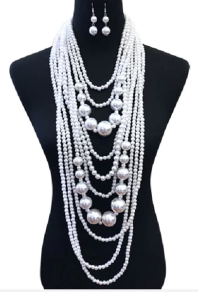 Image of Trinity Layered Necklace Set