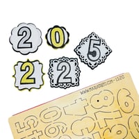 Image 1 of Number's 0-9 With  Off Set Die-cut 1120