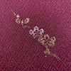 Antique Silk Kimono (Violet With Gold & Silver Flowers) 