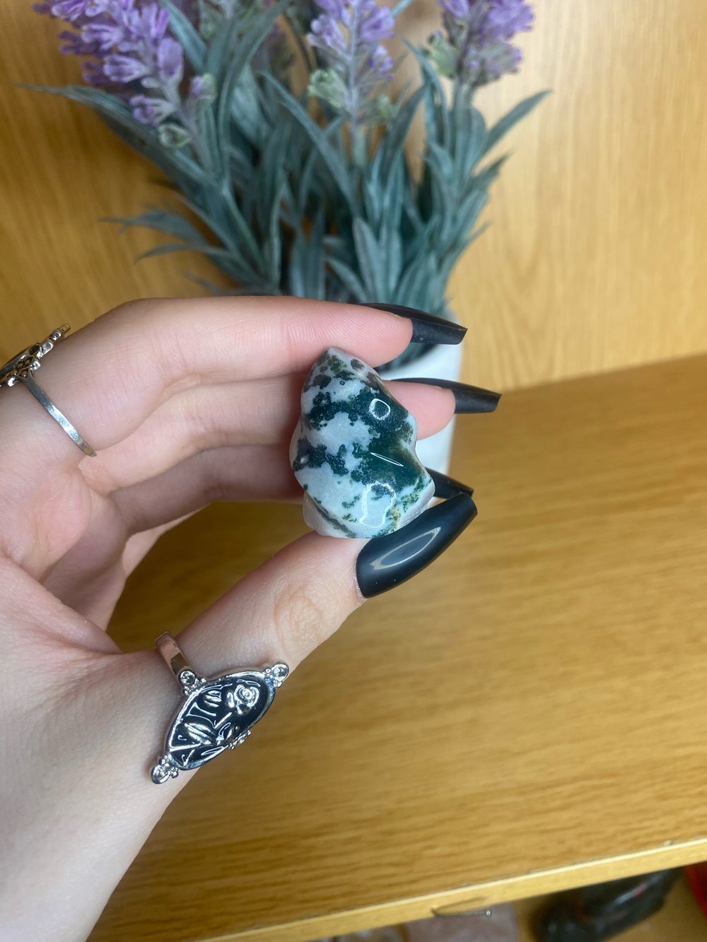 Moss agate flame 