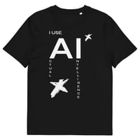 Image 1 of I Use Actual Intelligence Unisex organic cotton t-shirt