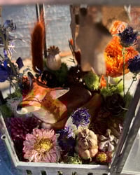 Image 3 of "Fox in a Meadow" Lantern Curiosity