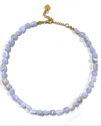 Image 2 of BLUE LACE AGATE NECKLACE 
