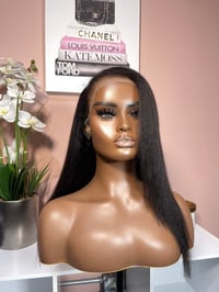 Image 1 of “Kinky Edges” Kinky Straight HD Lace Frontal Wig - 20 Inches - Ready To Wear