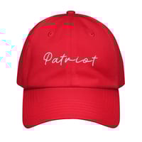 Image 1 of Patriot Cursive - Under Armour® dad hat from PatriotsCo.com