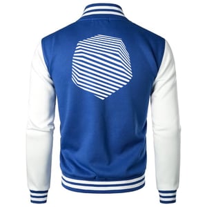 Image of Get Use 2 It Varsity Baseball Jacket (Blue)
