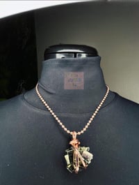 Image 3 of Cubed Pyrite Copper Necklace