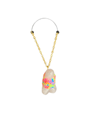 Image 6 of Rose Quartz Neon Peen Necklace 
