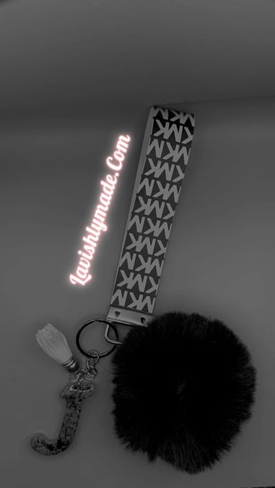 Image of Black/White MK Keychain🖤