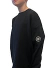 Cole Kids Crew neck jumper in Black/ Grey 