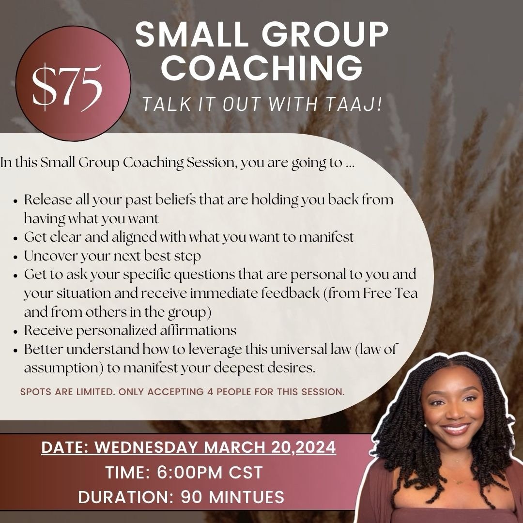 Image of Small Group Coaching-MAR 20th