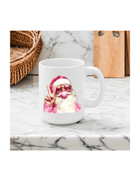 Image 1 of Retro Bubblegum Santa Mug