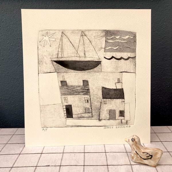 Image of ‘St Ives Boat and Houses’