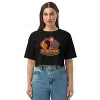 Image 3 of Old HotCheetoMan's Logo Women Loose drop shoulder crop top