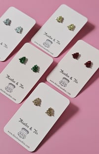 Image 1 of Teeny Tiny Christmas Tree Studs