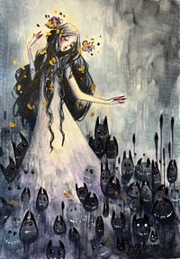 Image 4 of Scáith - the shadows witch- inktober 8