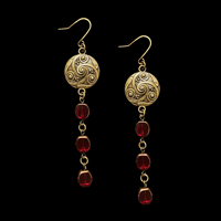 Image 1 of BLOOD MOON BRONZE EARRINGS