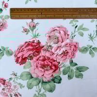 Image 4 of Made to Order - 'Sylvie' Pink & Red Blooming Roses Shabby Chic Vintage Style Floral Eiderdown