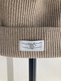 Image 2 of HANDSHAKE FISHERMAN BEANIE HEATHER SAND