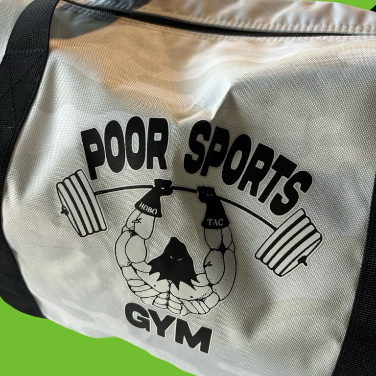 POOR SPORTS DUFFLE WHITE (Item# 838) Image 2