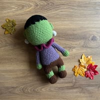 Image 2 of Crochet Frankenstein doll