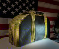 Image 2 of Yellow houndstooth duffle and tool roll