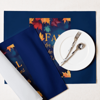Image 5 of Placemat Set (Fall For Jesus He Will Never Leave)
