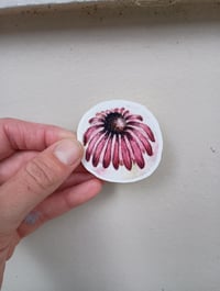 Image 2 of Purple Coneflower Sticker | Echinacea Watercolor Decal | Native Wildflower Art
