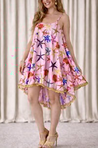 Image 1 of Pink Starfish Swing Dress