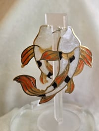 Image 2 of Handcrafted Resin Koi Fish Earrings 