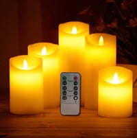 Flameless candle with remote 