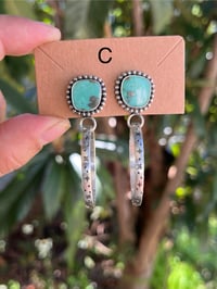 Image 4 of Sterling & Campitos Stamped Hoops