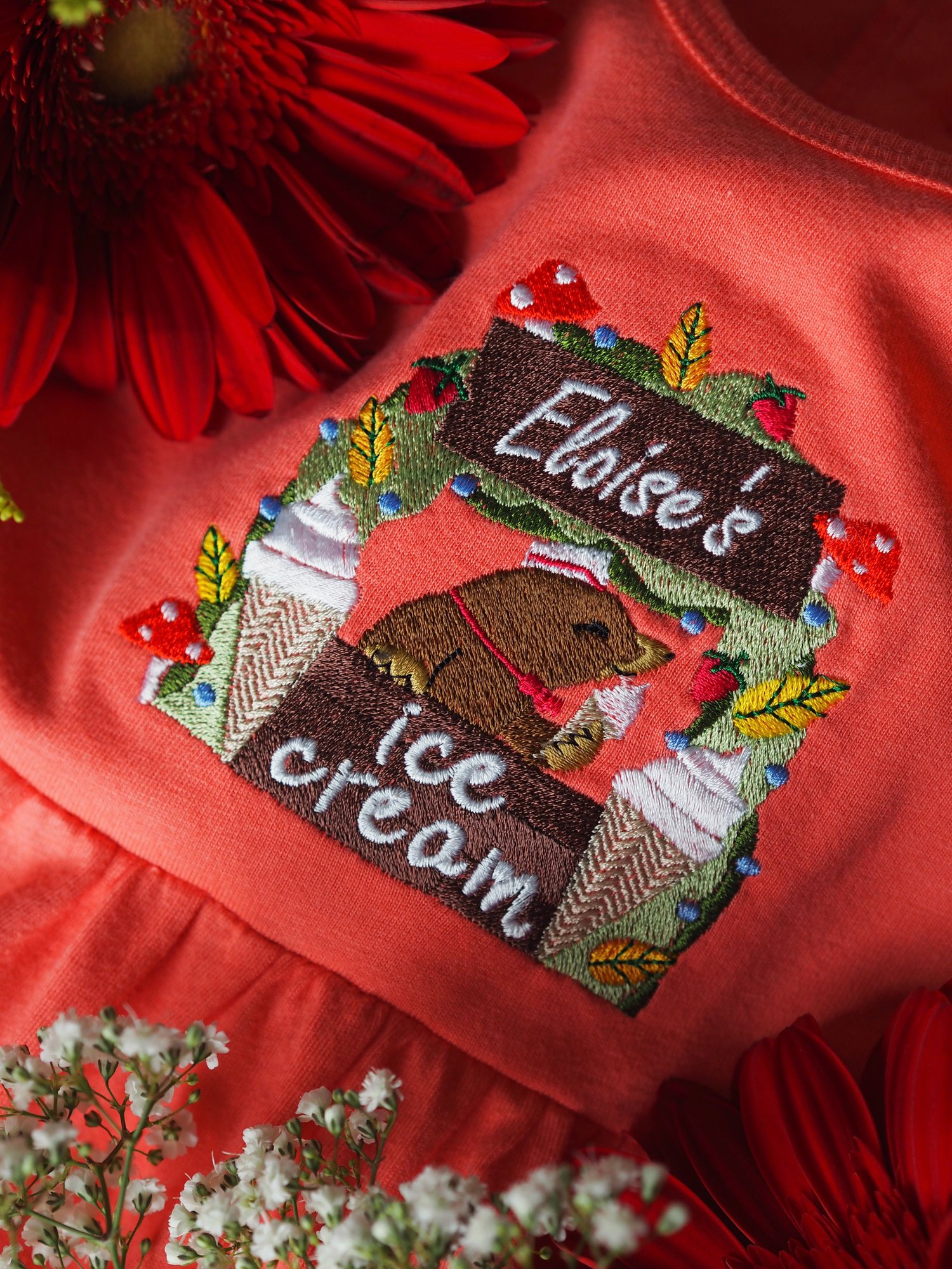 Image of Mole's Ice Cream Shack - Coral Dress 