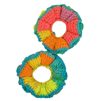 Image 1 of neon fruit scrunchies