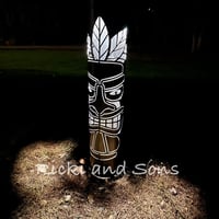 Image 3 of Garden Column - Rolled Garden Pillar - Tiki Man