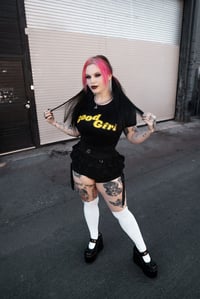 Image 6 of Good Girl Crop YELLOW ON BLACK