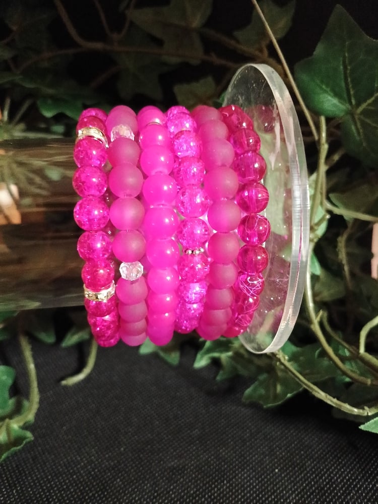 Image of (6pc) Pink Bracelet Stacks