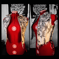 Image 2 of Bleached vest with studs