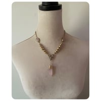 Image 5 of The Rose Garden - Handmade Beads Rose Quartz and Solid Brass 