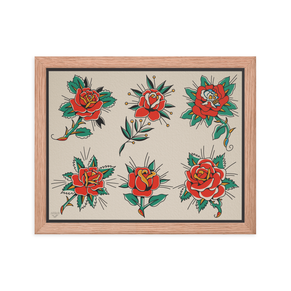 Image of Framed Rose Flash