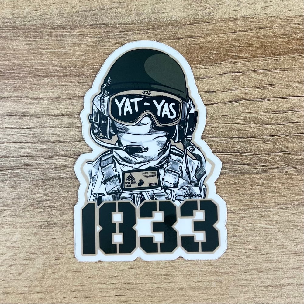 1833/2141 Crew Chief Sticker