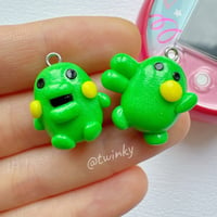 Image 1 of Kuchipatchi - Tamagotchi Polymer Clay Charm