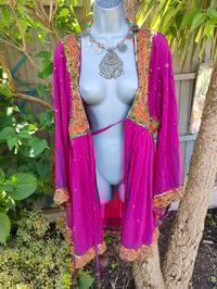 Image 3 of Mykonos Glitter wrap dress -hot pink 8-12