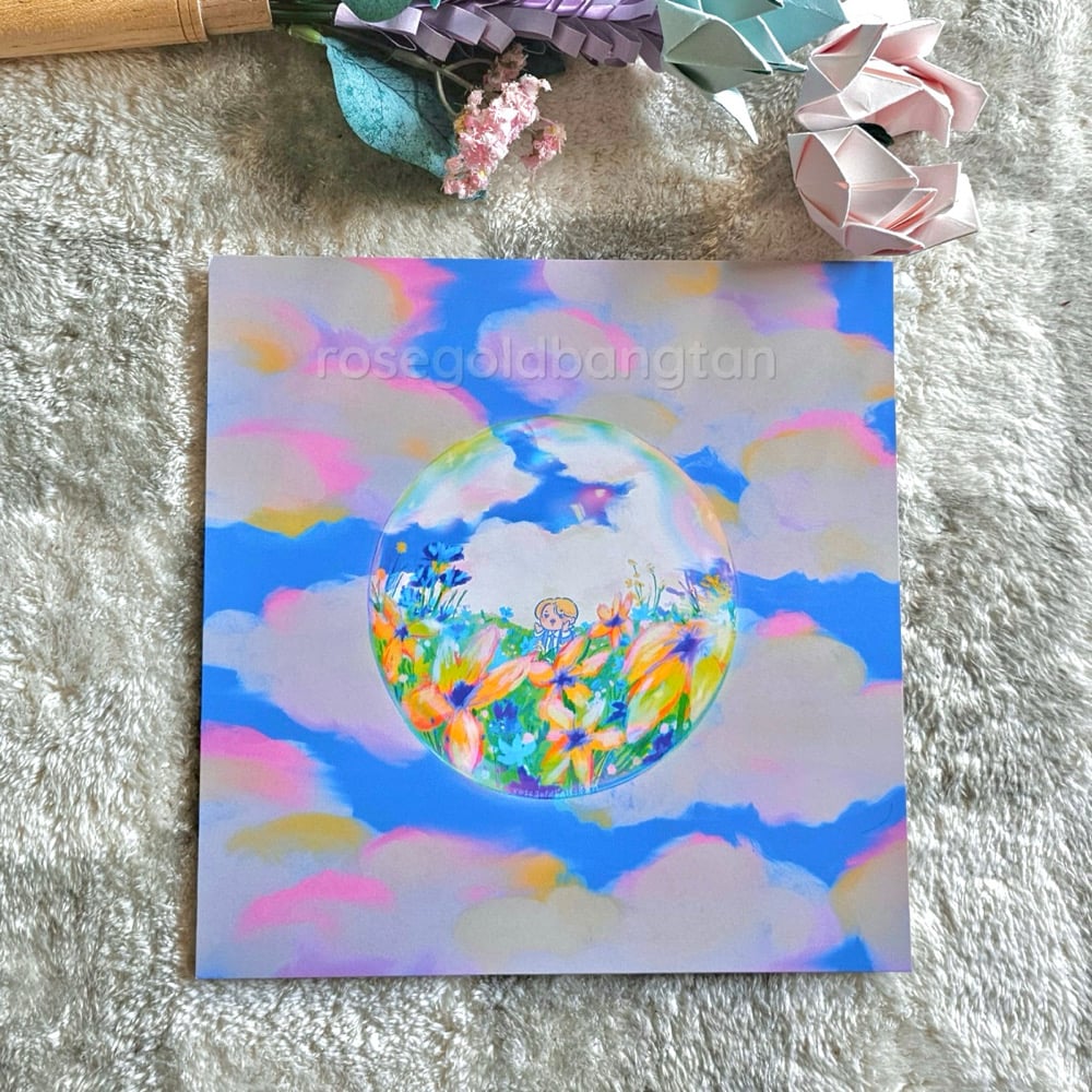 Image of jimin garden marching band art print + sticker